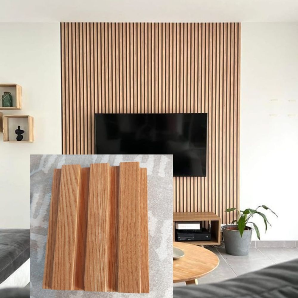 Wall Panel De MDF Castaño