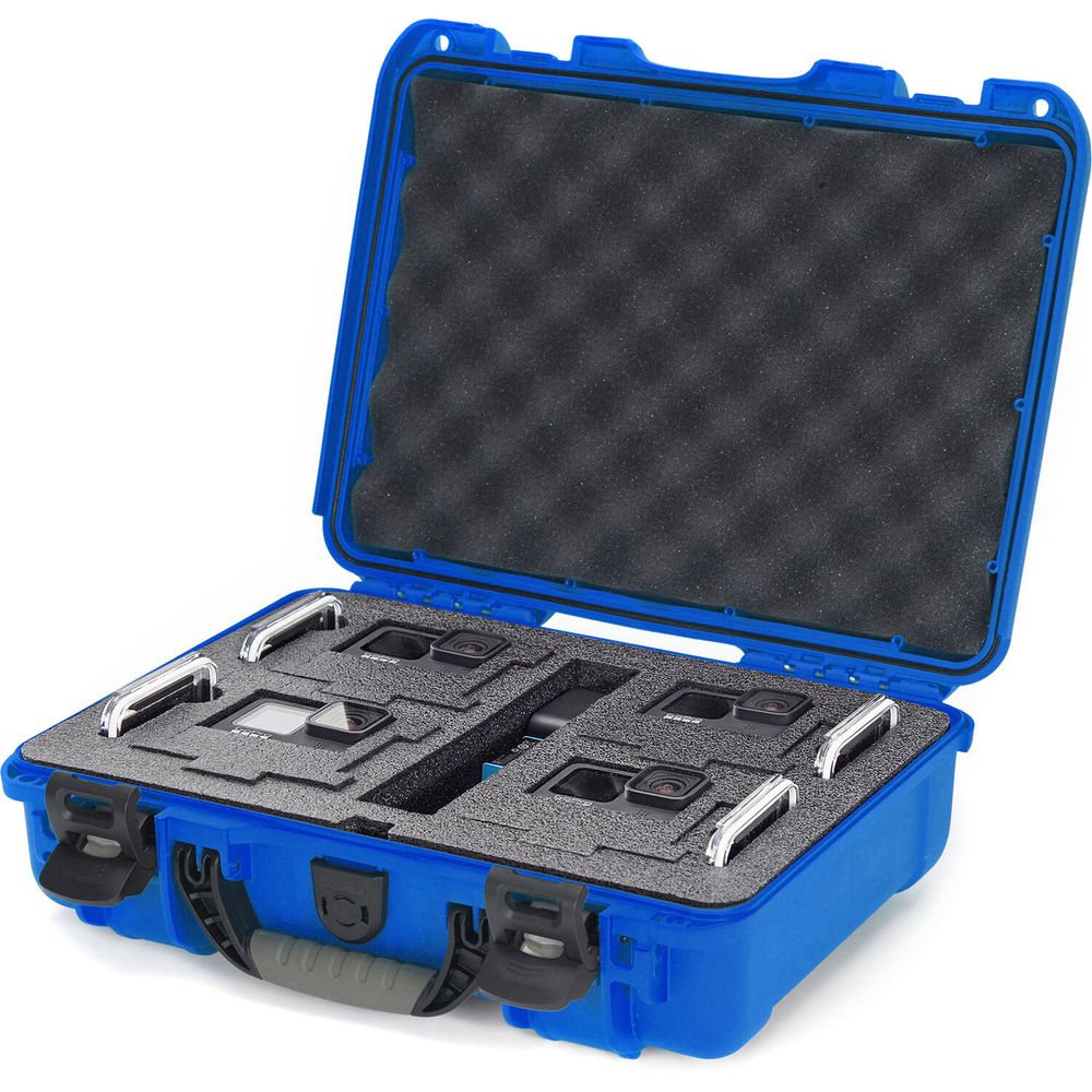 Estuche Rígido Impermeable Nanuk 910 con Insertos de Espuma para Gopro Hero9 y Hero10 Azul