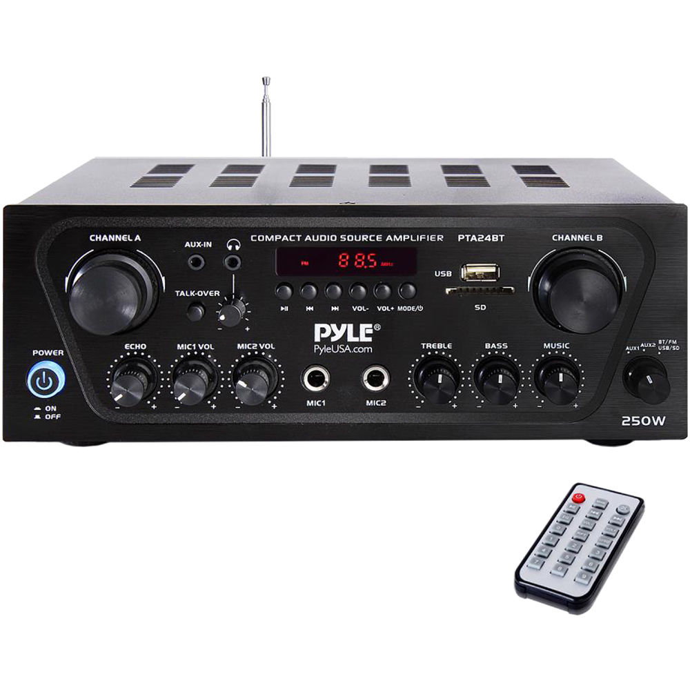 Receptor Estéreo Pyle Pro Modelo Pta24Bt con Bluetooth