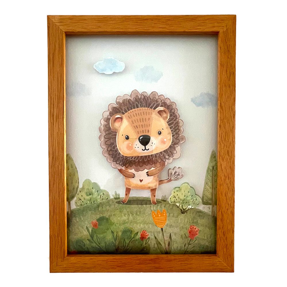 Cuadro Carrousel Kids Decor 3D Sr Leoncito