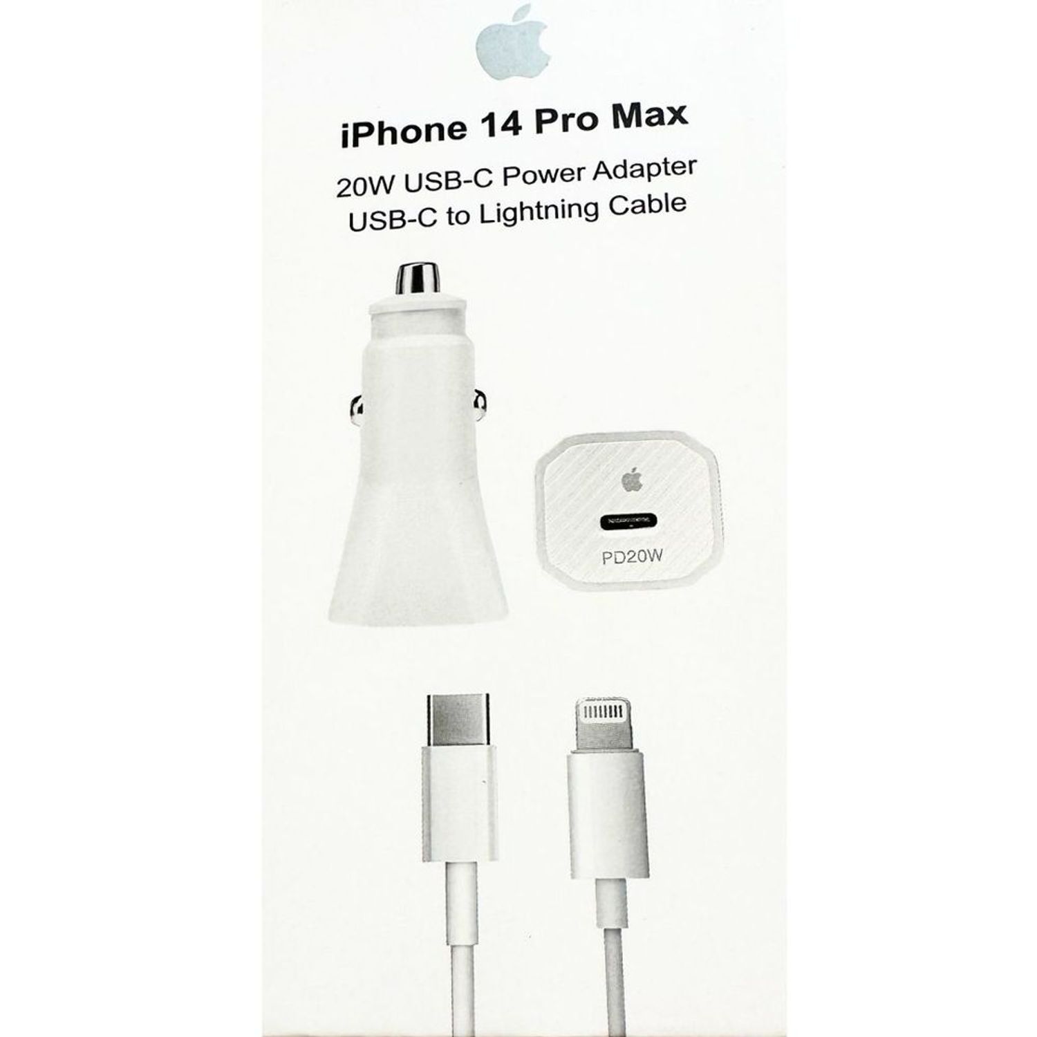 Cargador iPhone 14 Pro Max 20w Usb Yo Cable Lightning