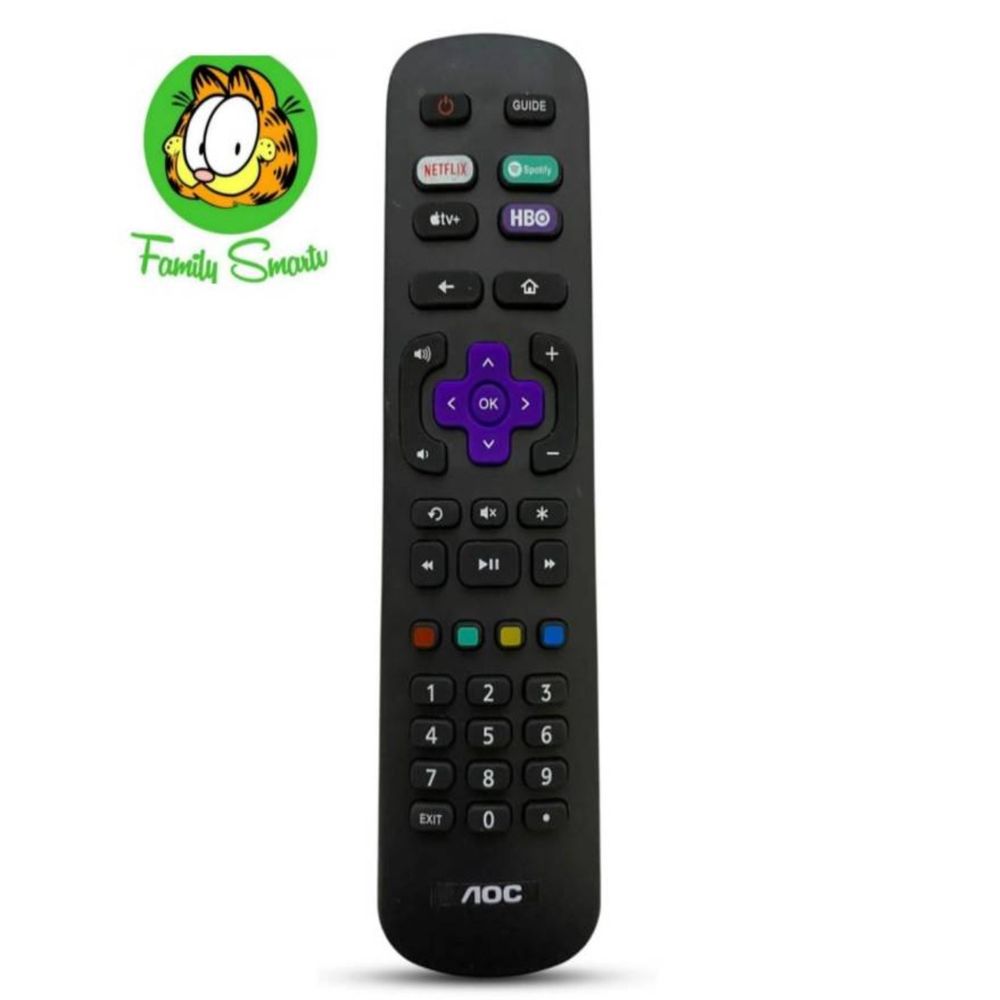 Control Remoto Aoc Roku Tv Pilas