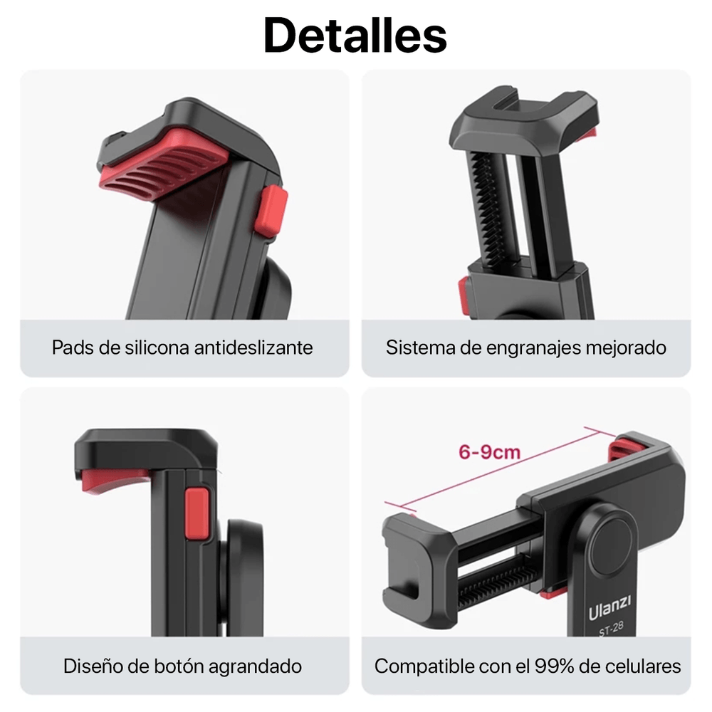 ADAPTADOR TRÍPODE PARA CELULAR ULANZI ST-06S –