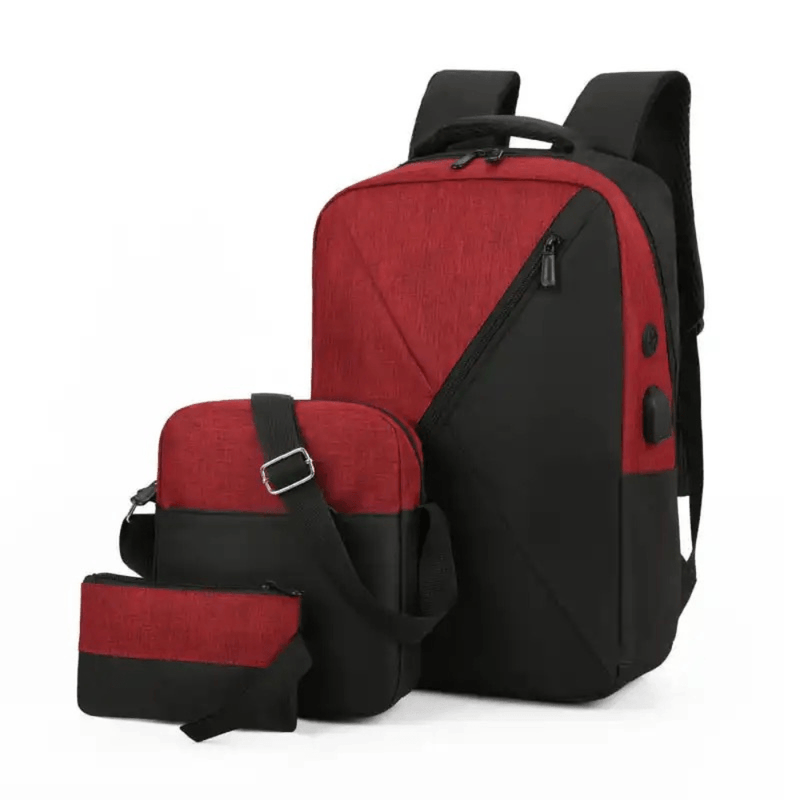 Mochila Multifuncional morral p/laptop de 3 piezas GENERICO