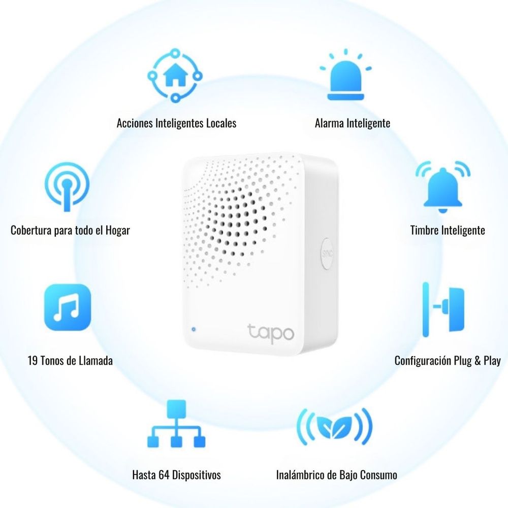Hub Inteligente TP-Link Tapo H100 con Alarma