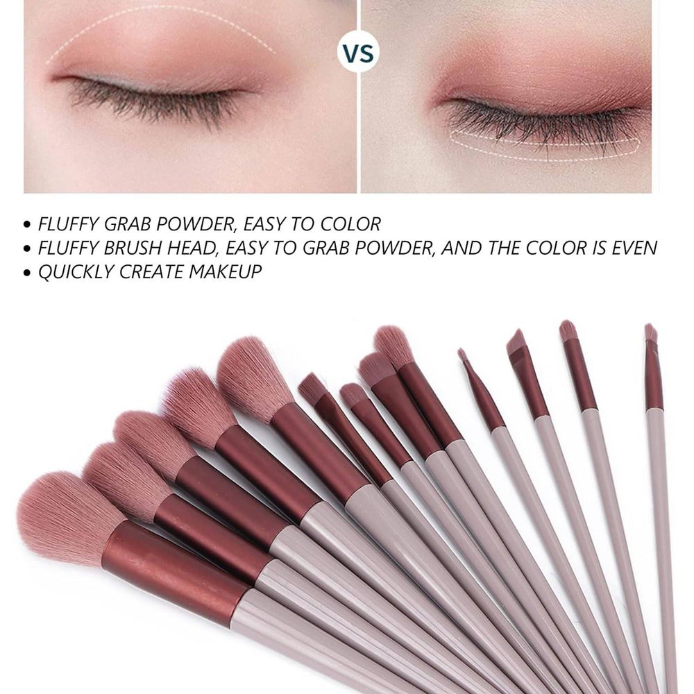 Juego de Brochas de Maquillaje 13 Piezas Profesional I Oechsle