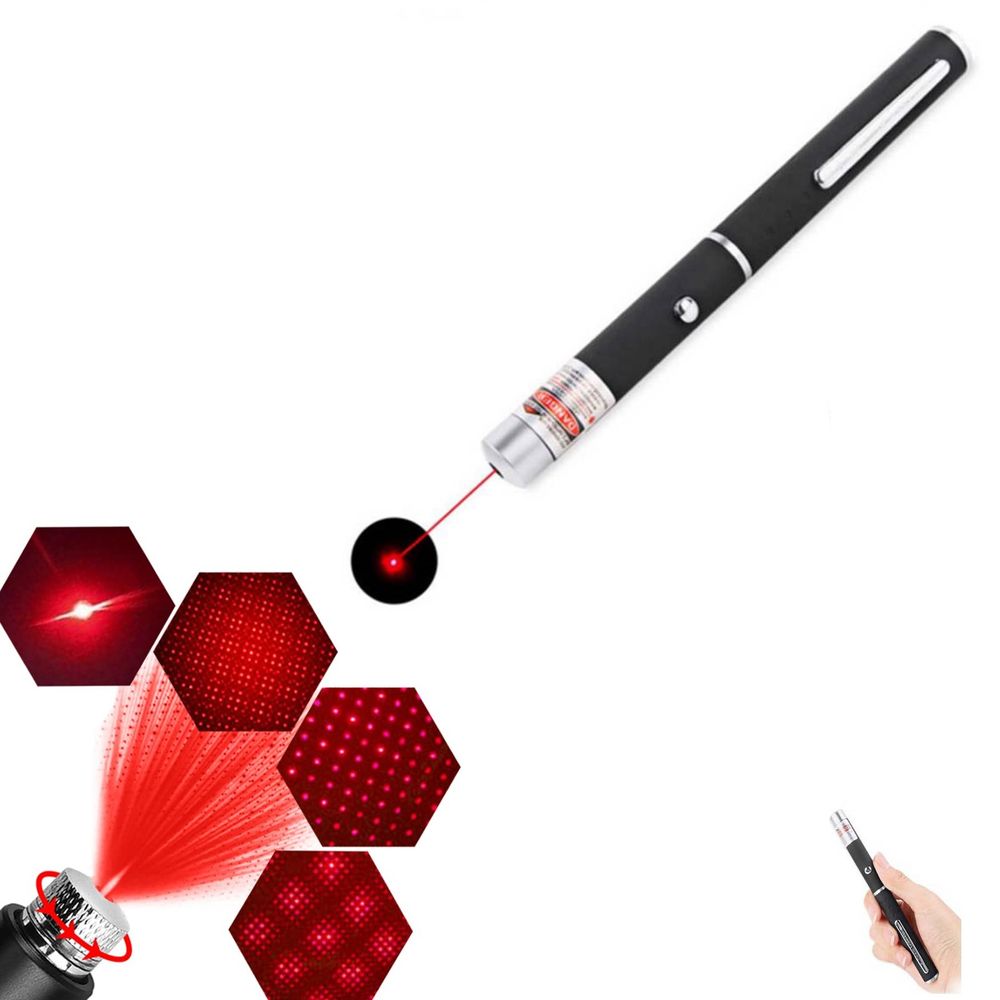 Puntero Laser Rojo Alta Potencia Recargable Múltiples Formas - Promart