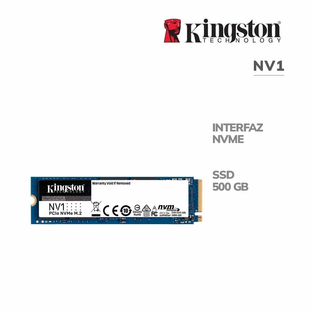 Disco SSD NVMe 1TB Kingston NV1 PCIe 3.0 M.2 2280 –