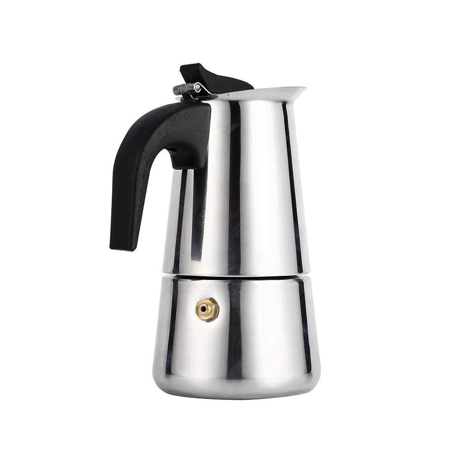 Cafetera Italiana Moka 6 tazas 300ml Negra - Distrito Cafetero