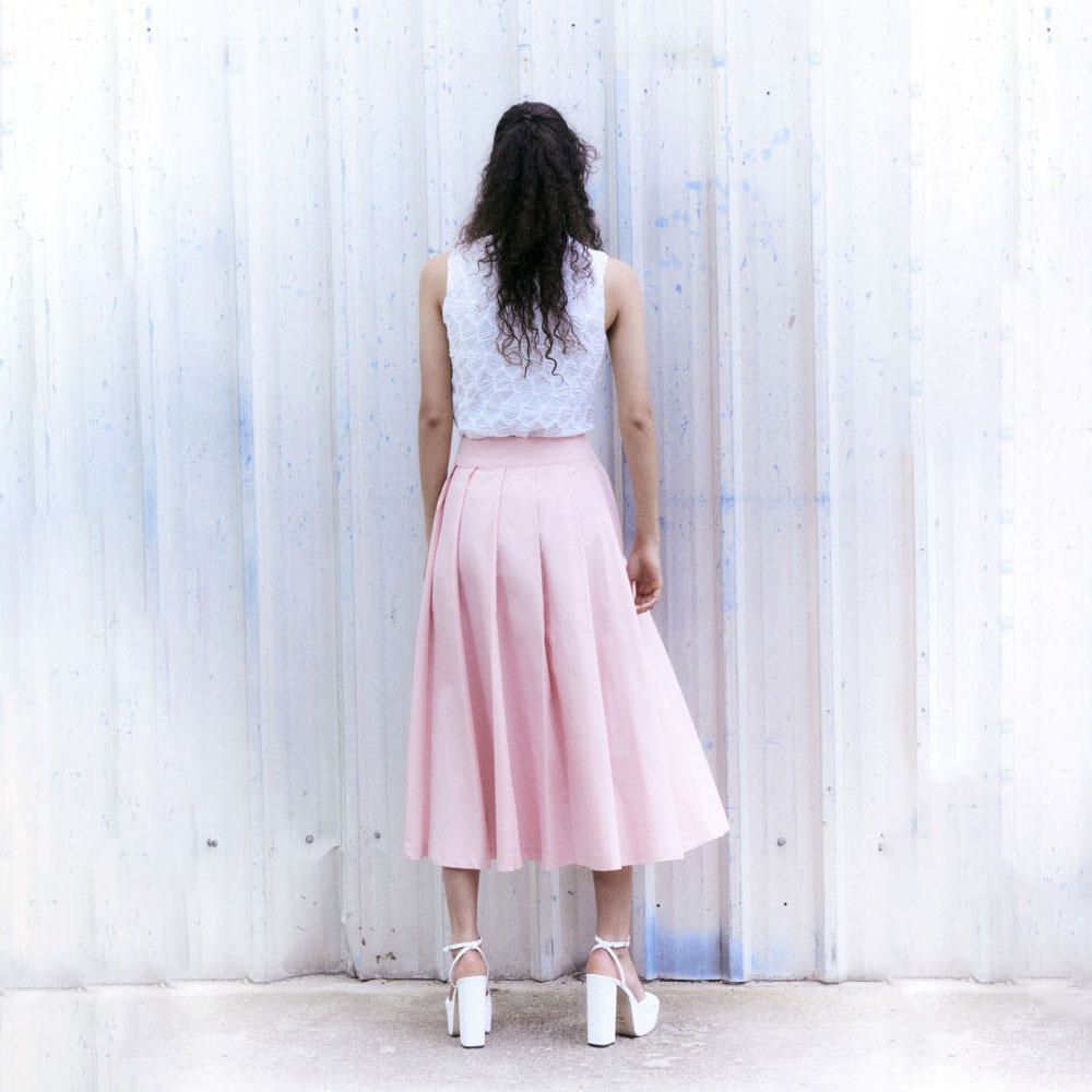La falda rosa asequible de Sfera estilo Alta Costura