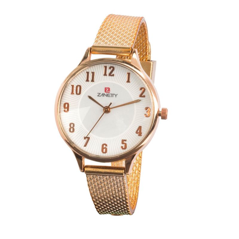 Reloj-Zanetty-2Z075-Analogico-Color-Oro-Rosa