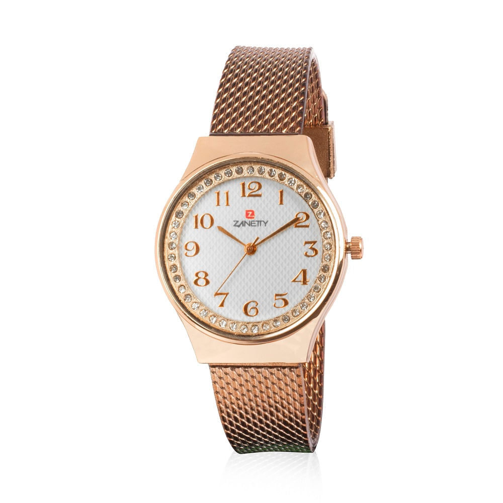 Reloj-Zanetty-2Z080-Analogico-Color-Oro-Rosa