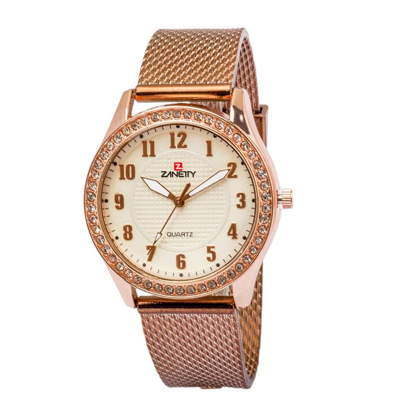 Reloj-Zanetty-2Z078-Analogico-Color-Oro-Rosa