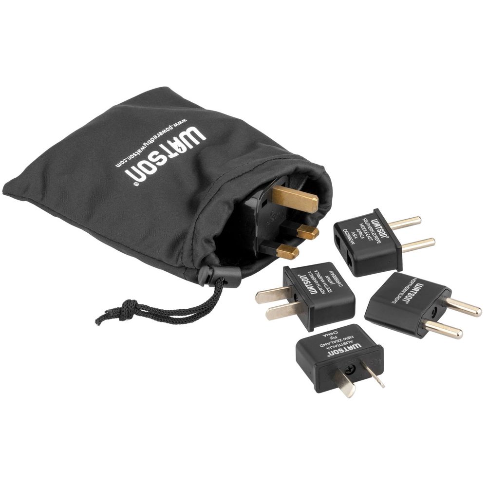 Kit de Adaptadores de Enchufe de Energía Watson de 3 Clavijas Del Reino  Unido a 3 Clavijas de Ee. Uu