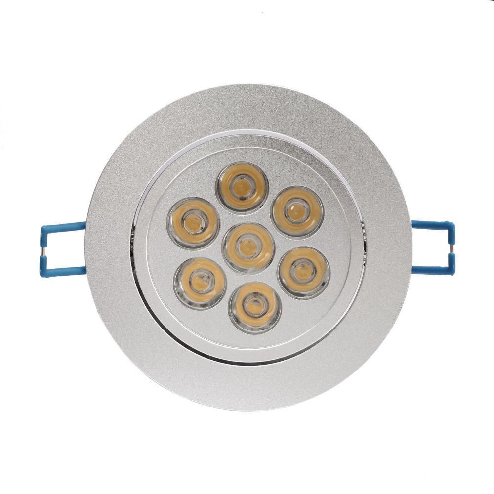 Led Spot Light Luz Calida 7*1W 11 cm Empotrado