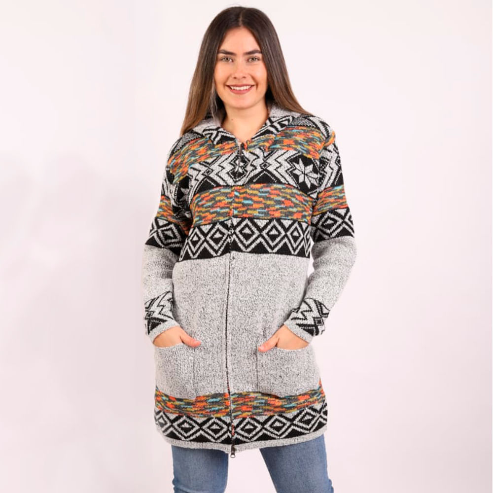 Chompa para Dama Feodora Pallaoro Color Gris Talla M I Oechsle