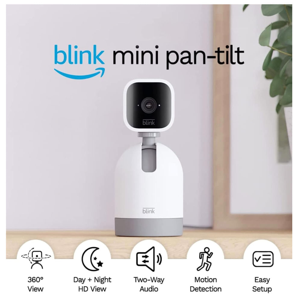 Cámara Blink Mini con paneo e inclinación
