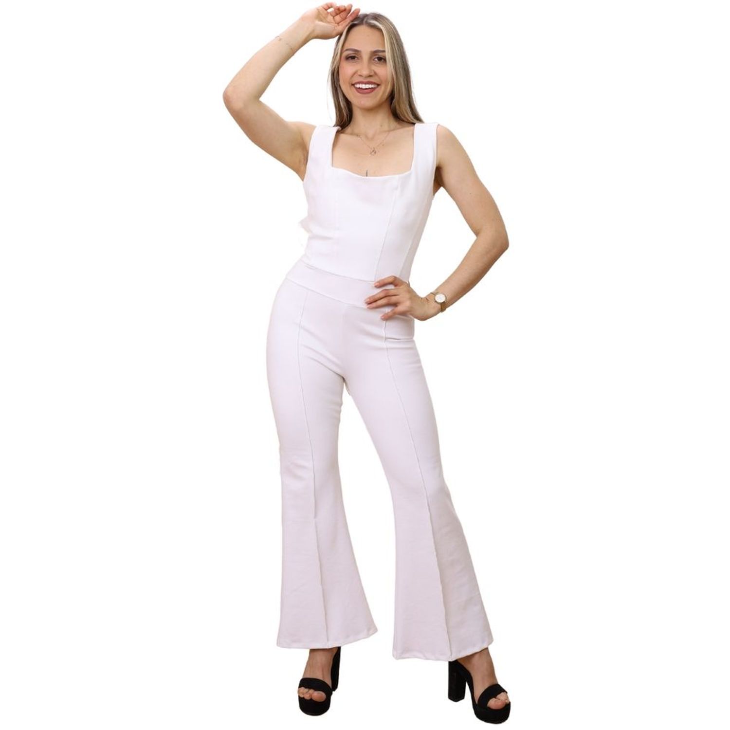 Enterizo Ecovalim Angeline Unicolor Mujer Blanco M/L I Oechsle - Oechsle