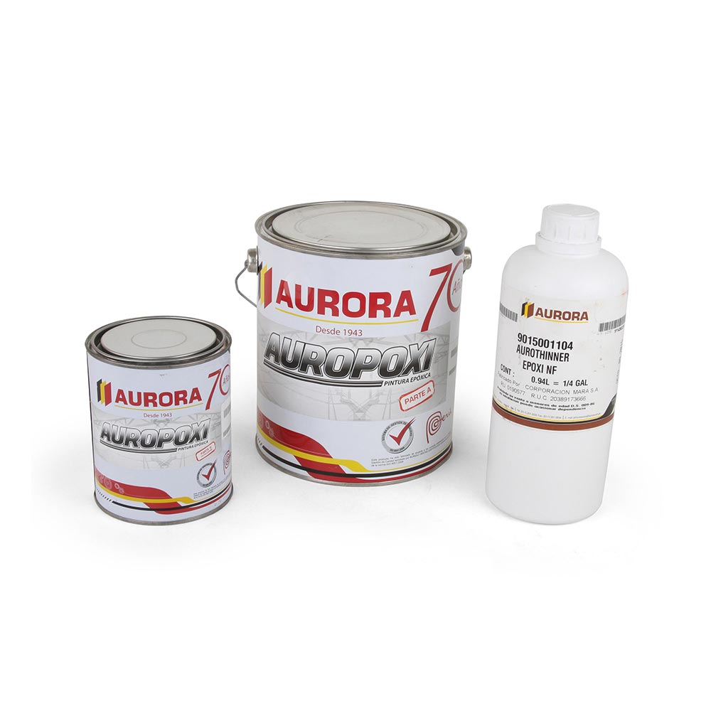 Pintura Epóxica Aurora Modelo 410 Negro Brillante de 28 cm