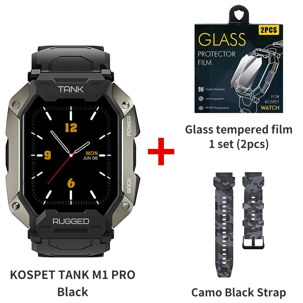 Reloj Inteligente Kospet Tank M1 PRO Criterios Militares IP69k Pantalla Llamadas de Voz M1PRO-0101PF