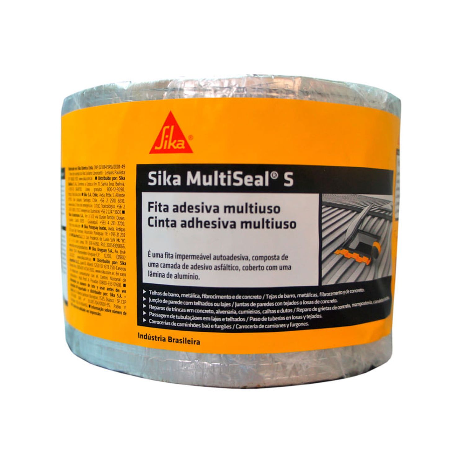 Cinta autoadhesiva impermeable Sika Multiseal S Aluminio 10cmx10m - Oechsle