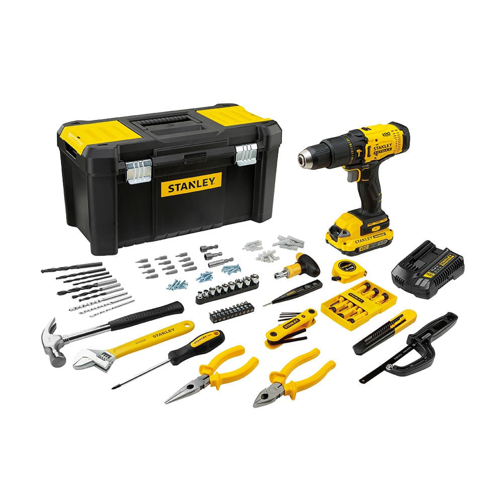 Taladro Percutor 1/2" 20V FATMAX + 119 Accesorios SCD711C1H Stanley