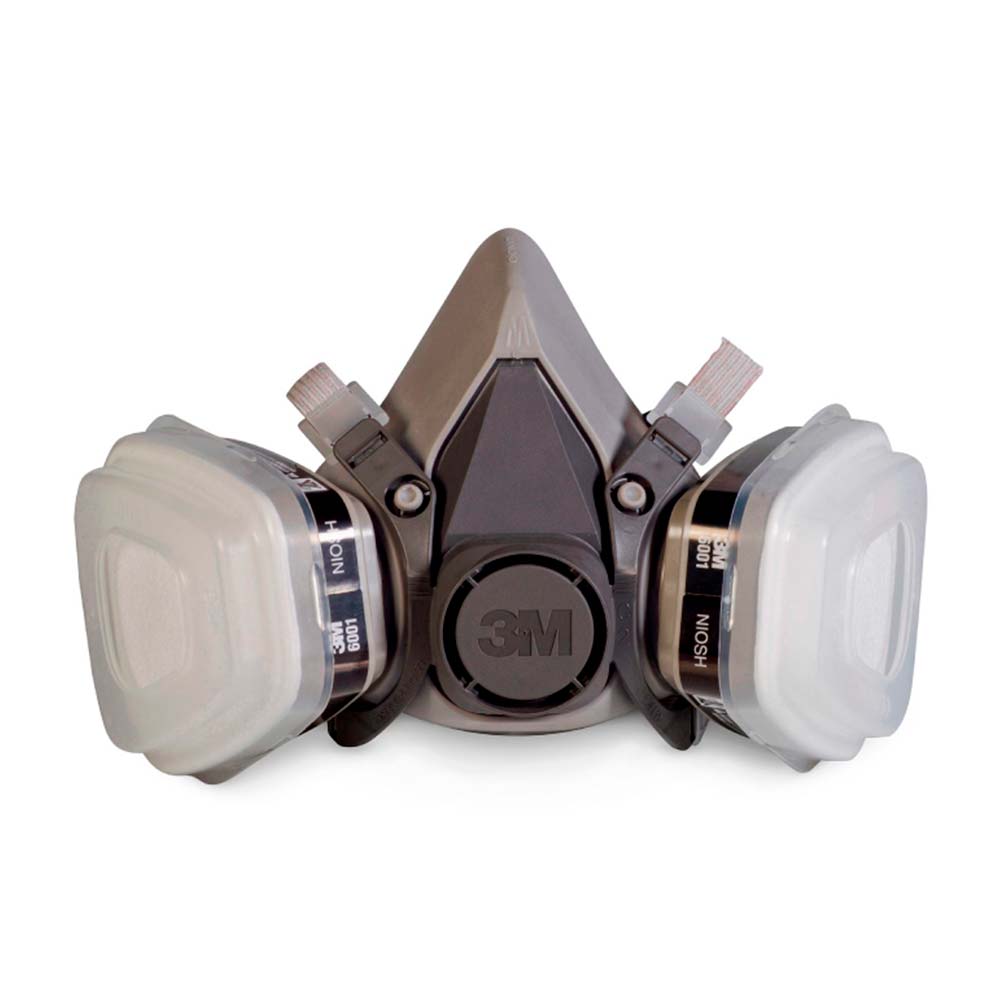 Respirador media cara 2 vías con filtros p/vapores gases y partículas 3M -  Promart