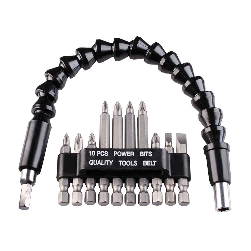 Set puntas con eje flexible 11 piezas KWB