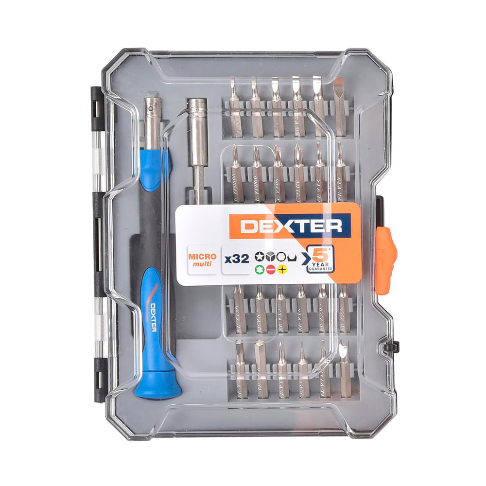 Set herramientas mini 32 piezas Dexter