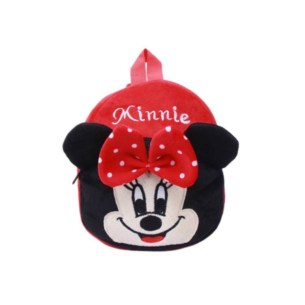 Mini Mochila Minnie Cool Bags Felpa Rojo