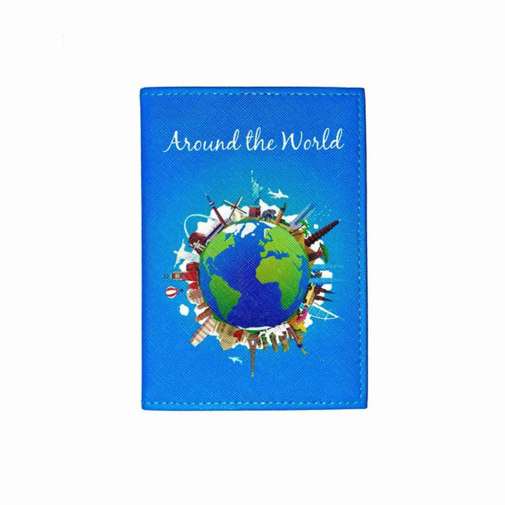 Porta Pasaporte Around The World Cool Bags Azul