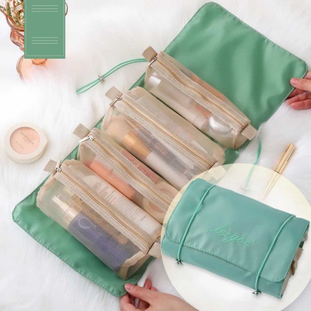 Neceser De Maquillaje 4 En 1 Cool Bags Verde Claro