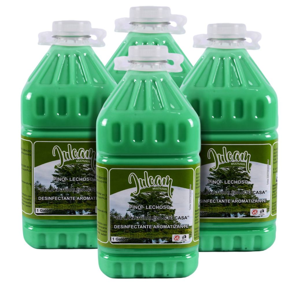Desinfectante Pino Lechoso Julcam de Galón por 4 Unid