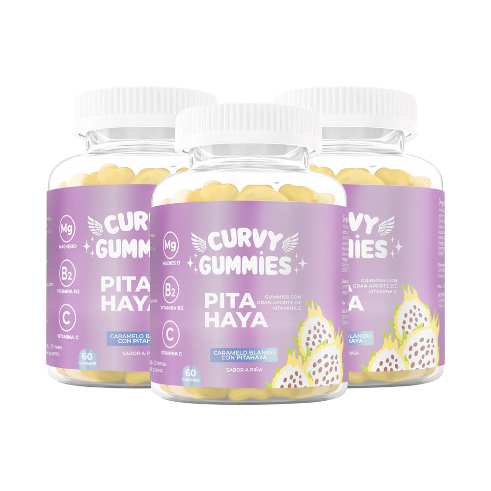 Suplemento Pita haya en Gomitas Curvy Gummies 3 Unidades