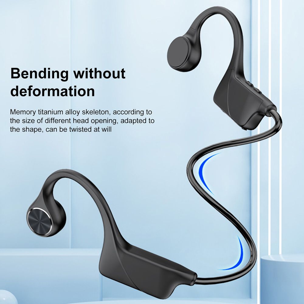 Auriculares Bluetooth de conducción ósea Open-Ear azules