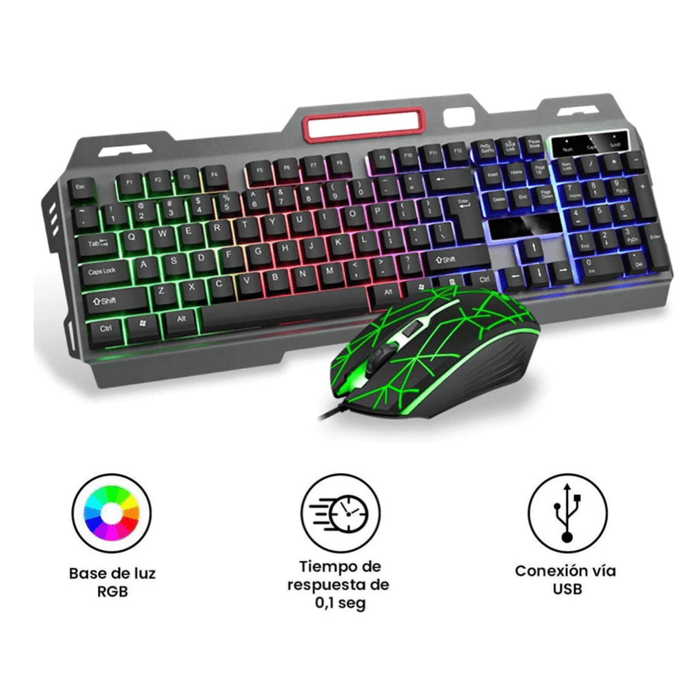 Kit Teclado y Mouse Gamer RGB I Oechsle Oechsle