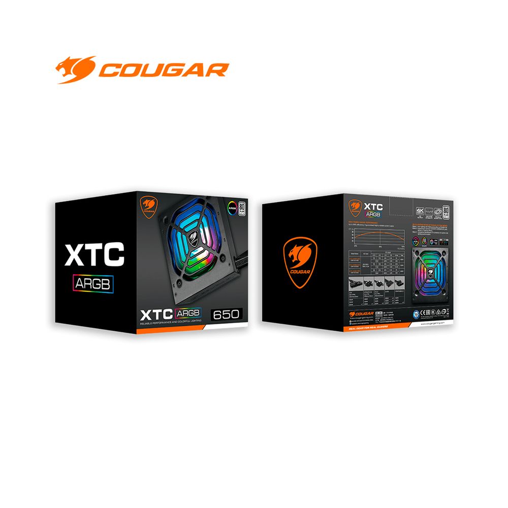 Fuente De Poder Psu Xtc550 Argb 80 Plus White 550w