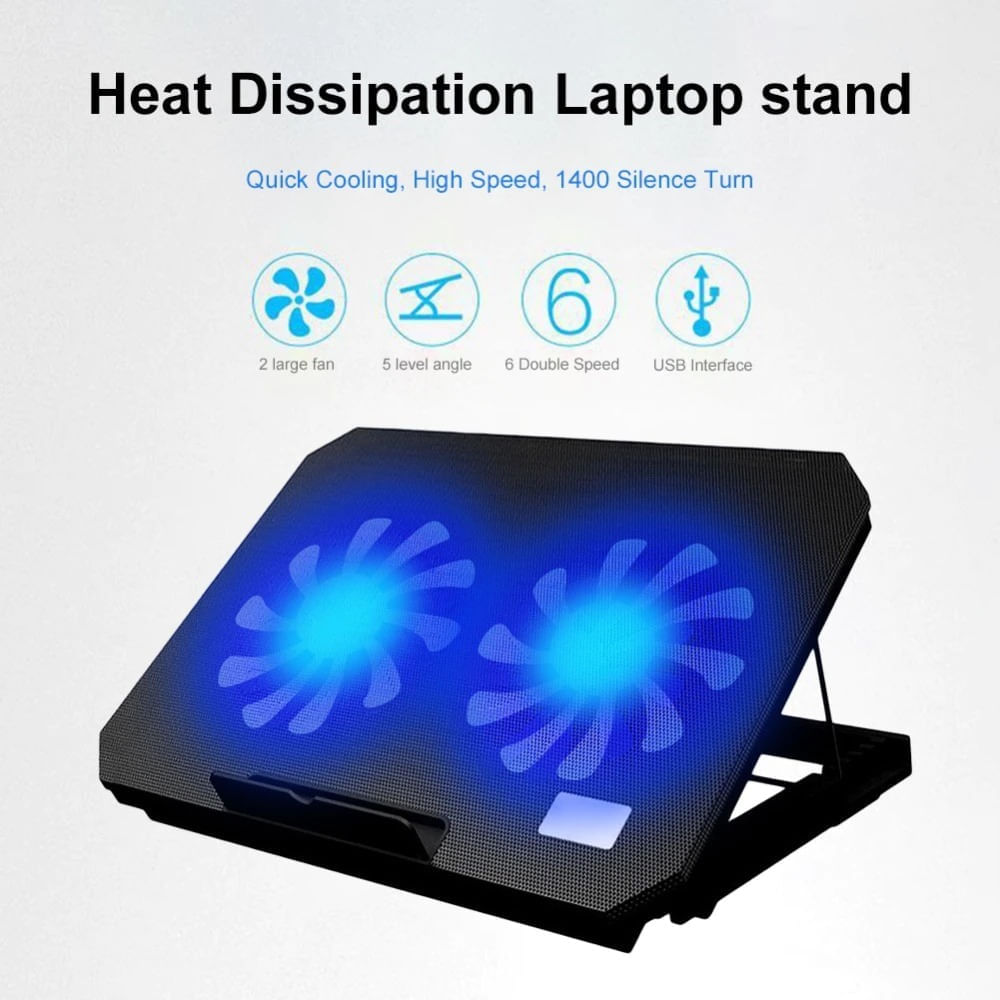 Cooler Ventilador Para Laptop y Notebook 6 Ventiladores SEISA
