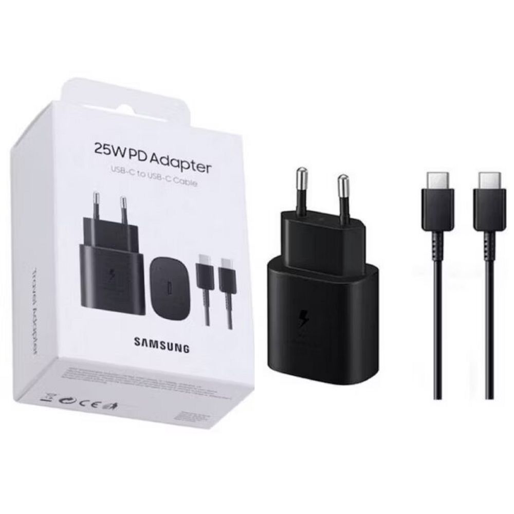 Cargador samsung 25w Cable Tipo C a Tipo C Super carga Rapida