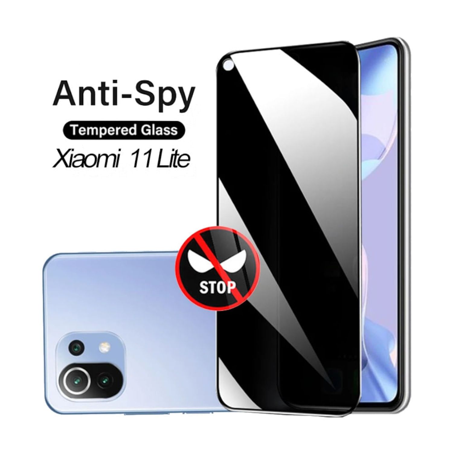 Protector de Pantalla Anti Espía Mica Compatible con Xiaomi 11 Lite I  Oechsle - Oechsle