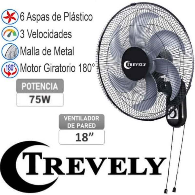 Ventilador Industrial TREVELY 26 180W VT-27C Control Remoto - Negro I  Oechsle - Oechsle