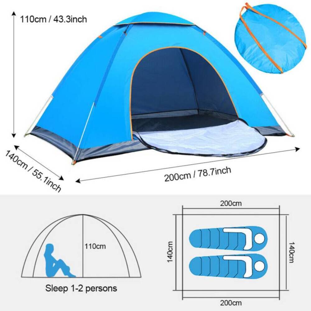Carpas camping para 2 personas accesorios para camping NUEVO