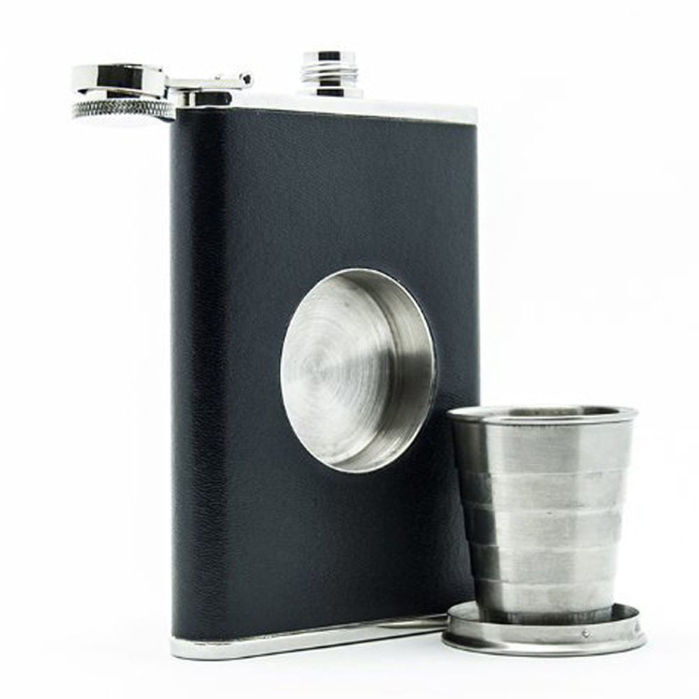 Licorera Bolsillo Wiskera 8 Onzas Vaso Acero Inoxidable Petaca