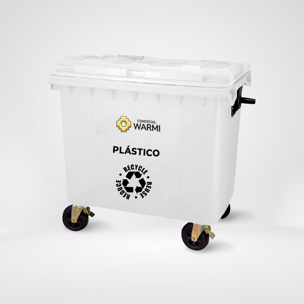 Contenedor de Basura WARMI 660 Lts. Blanco