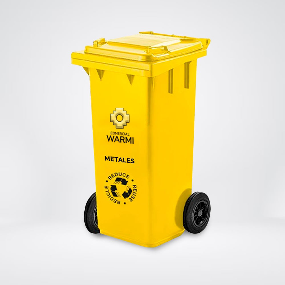Contenedor de Basura WARMI 120 Lts. Amarillo