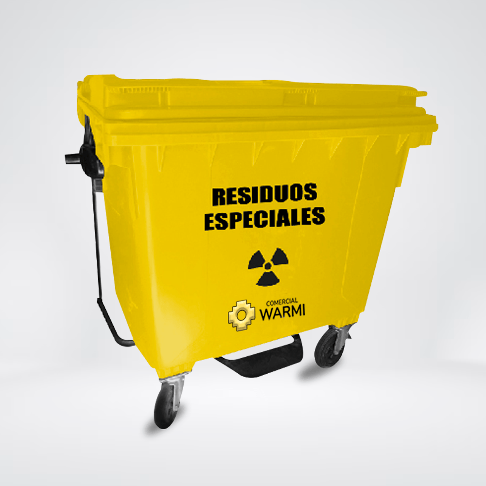 Contenedor de Basura a Pedal WARMI 660 Lts. Amarillo