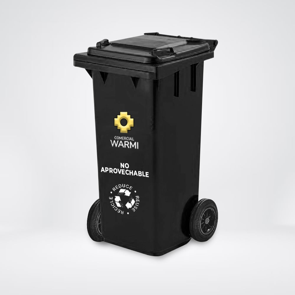 Contenedor de Basura WARMI 240 Lts. Negro