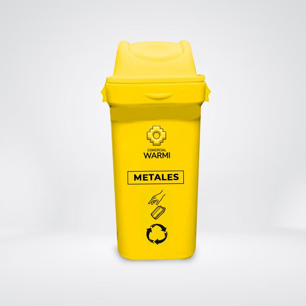Tacho Modelo Ecoplast Vaivén WARMI 55L Amarillo Metales