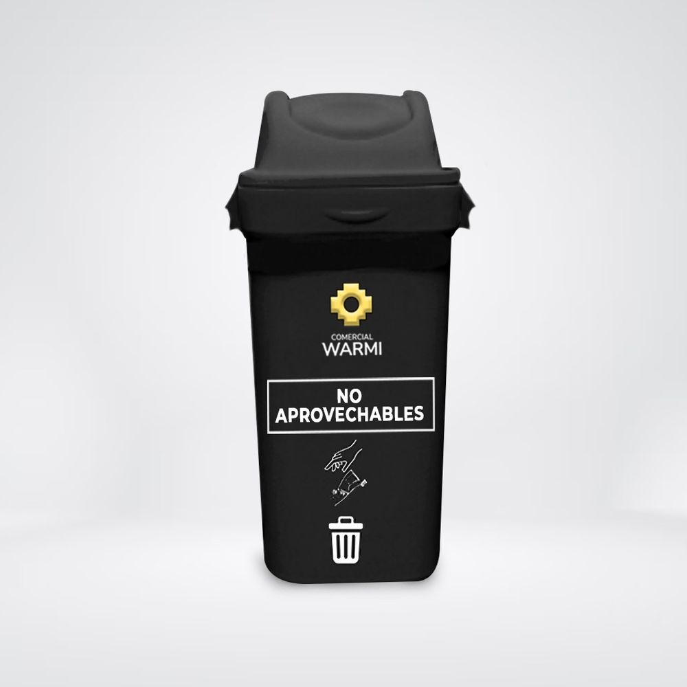 Tacho Modelo Ecoplast Vaivén WARMI 55L Negro No Aprovechables