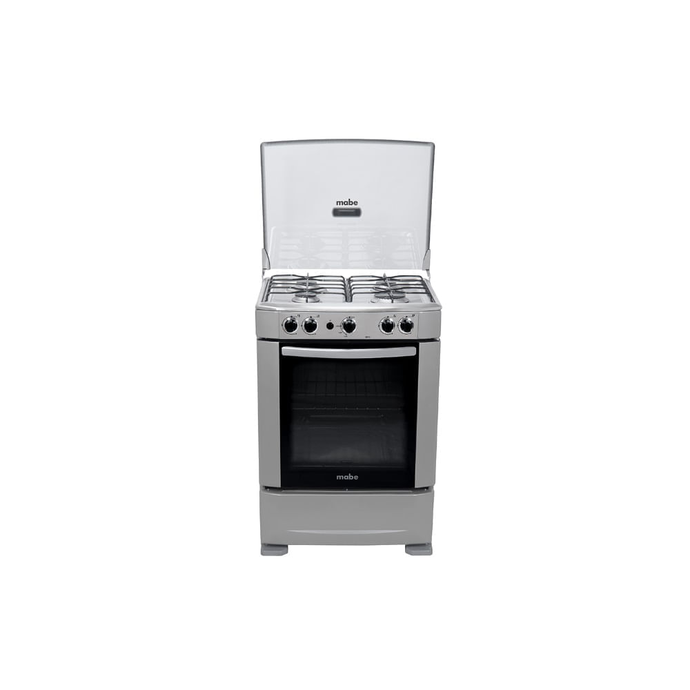 Cocina Mabe CMP6012AG0 a Gas de Pie 60 cm 4 Quemadores Silver